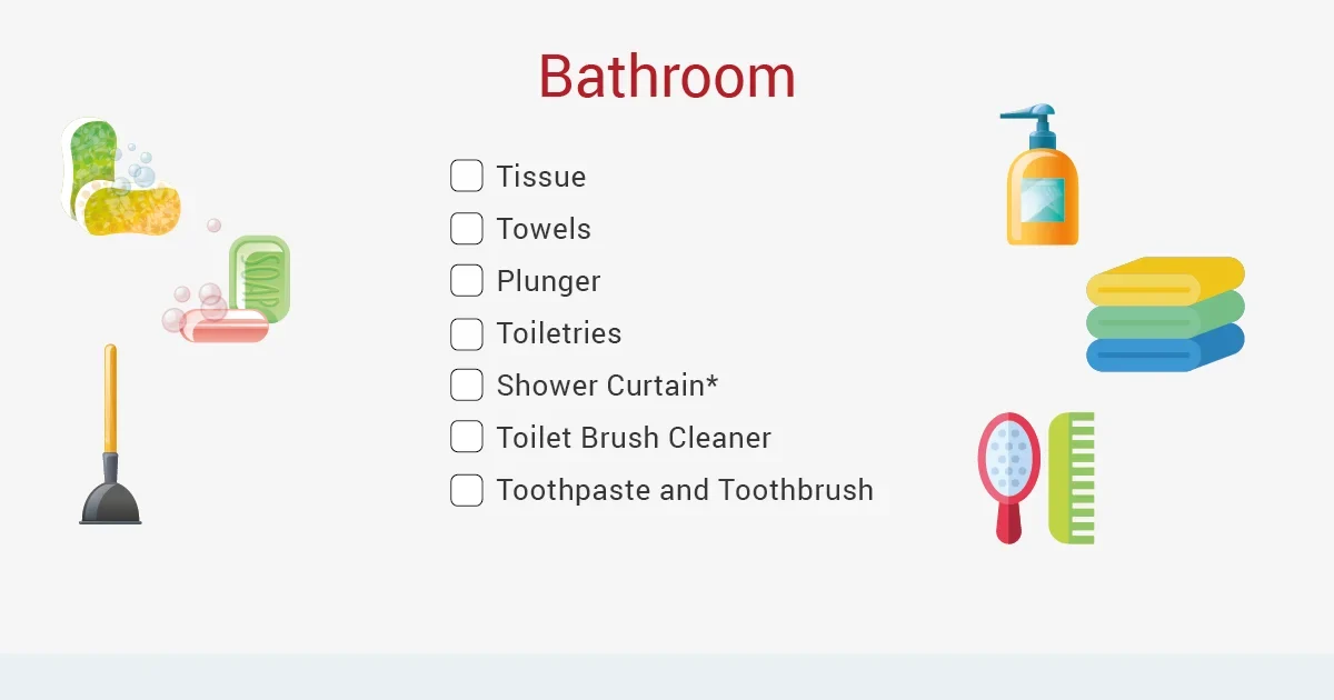 moving out bathroom checklist