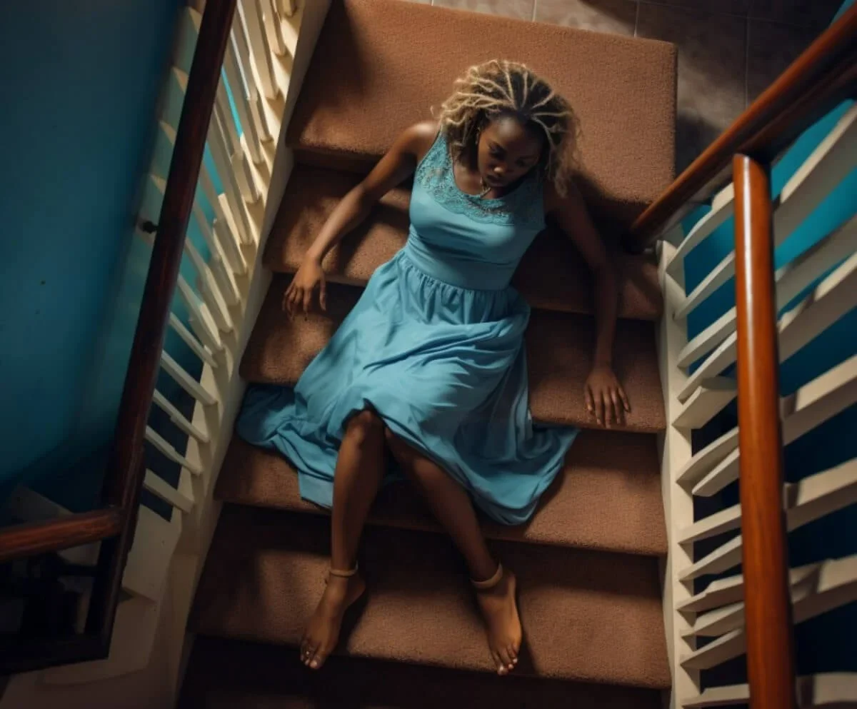 Falling from stairs - Home safety hazard