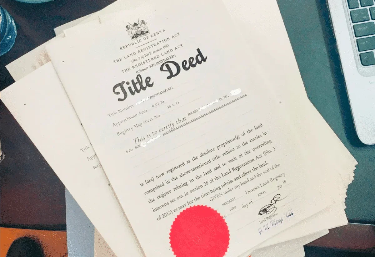 Title deed Kenya 