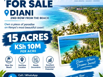 Commercial Land for sale in Diani, Kwale County